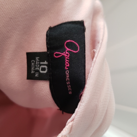 Aqua pink beaded chiffon gown size 10 - Picture 6 of 7